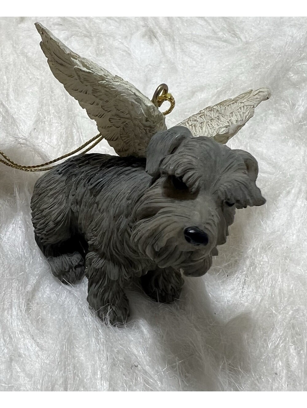Schnauzer Angel Ornament